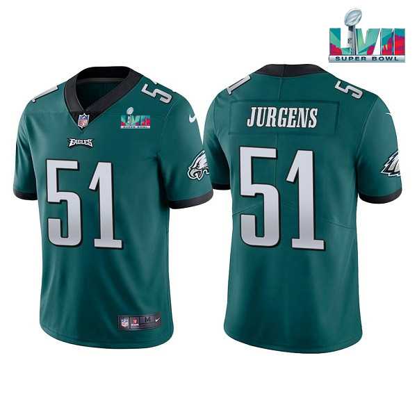Men & Women & Youth Philadelphia Eagles #51 Cam Jurgens Green Super Bowl LVII Vapor Untouchable Limited Stitched Jersey->philadelphia eagles->NFL Jersey